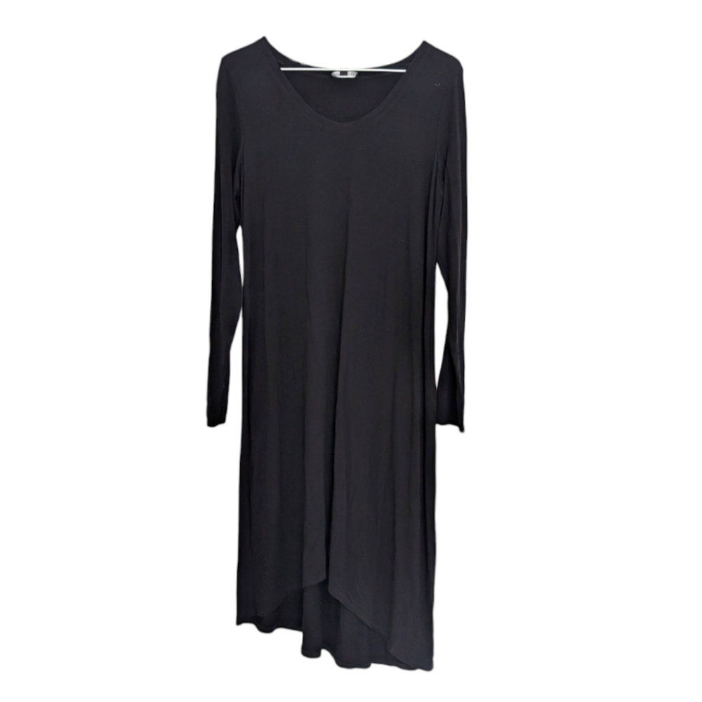 Eileen Fisher Elegant Black Long Sleeve Dress Small - Picture 4 of 4